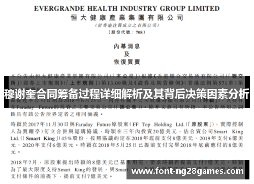 穆谢奎合同筹备过程详细解析及其背后决策因素分析